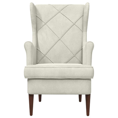 Fauteuil Crème Fluweel