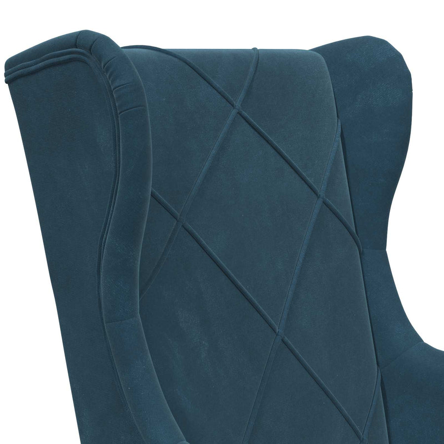 Fauteuil Blauw Fluweel