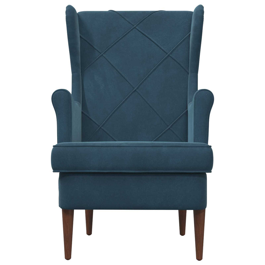 Fauteuil Blauw Fluweel