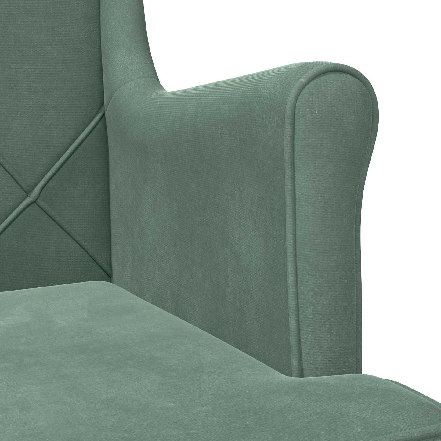 Fauteuil Zeegroen Fluweel