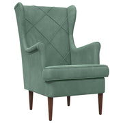 Fauteuil 65x79x100 cm zeegroen fluweel
