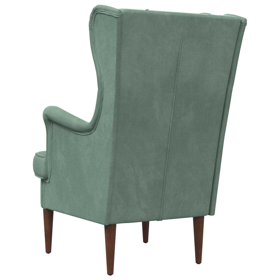 Fauteuil Zeegroen Fluweel