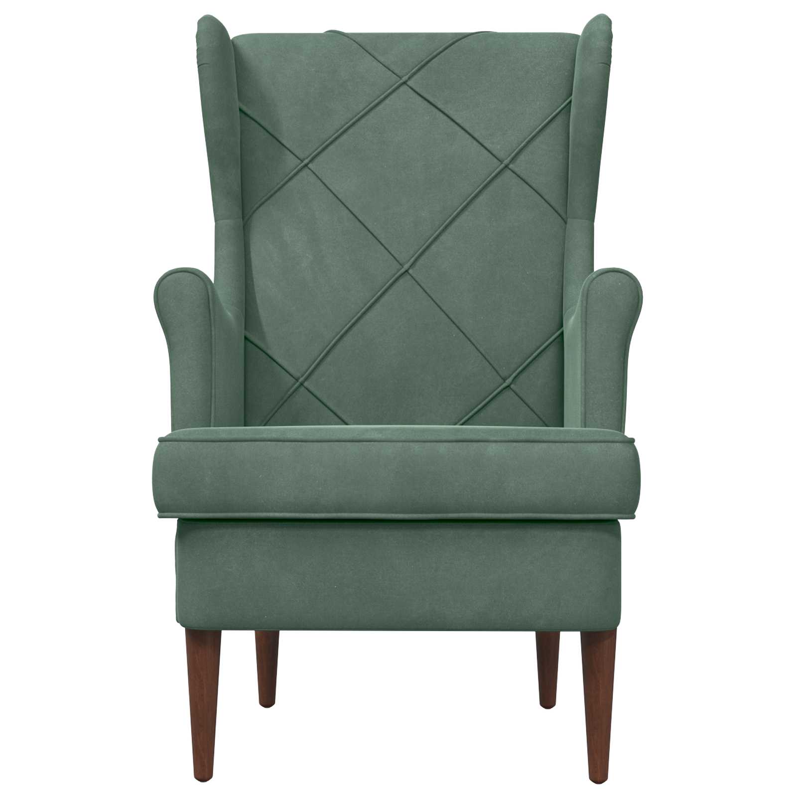 Fauteuil Zeegroen Fluweel