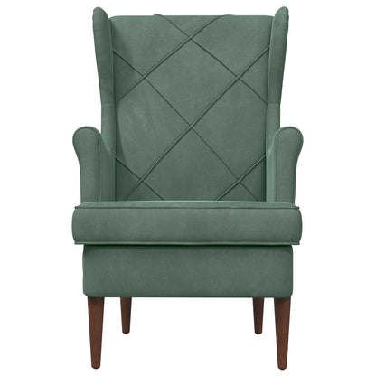 Fauteuil Zeegroen Fluweel