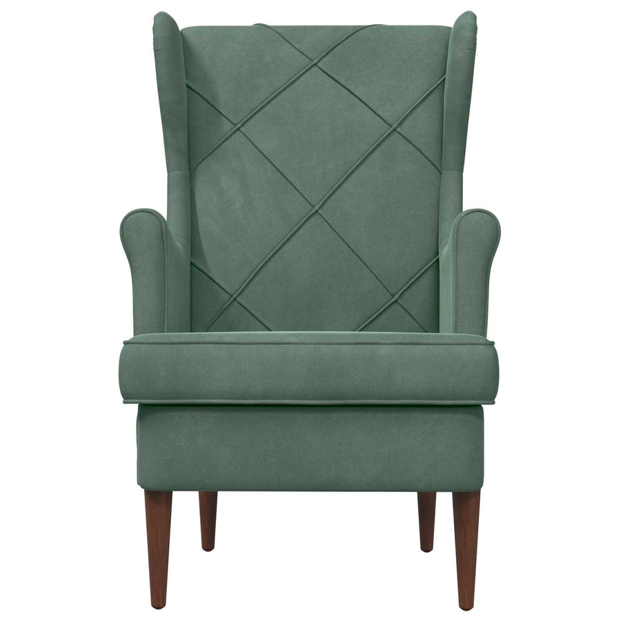 Fauteuil Zeegroen Fluweel