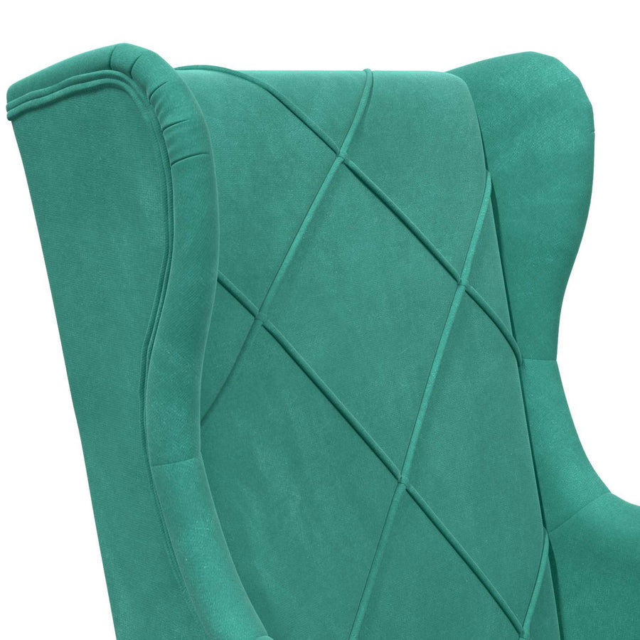 Fauteuil Turquoise Fluweel