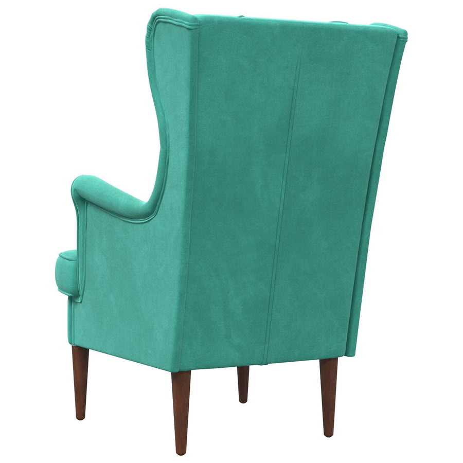 Fauteuil Turquoise Fluweel