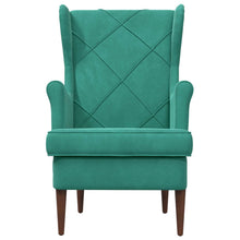 Fauteuil Turquoise Fluweel