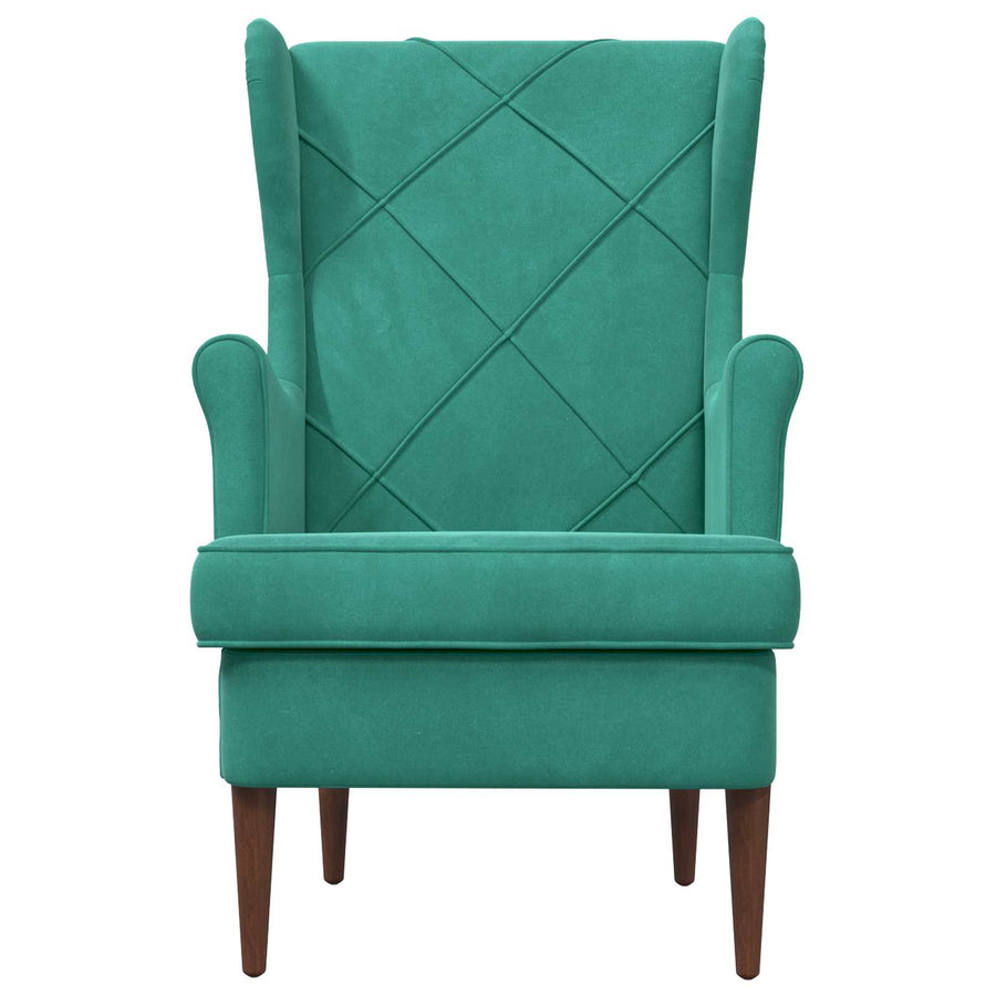 Fauteuil Turquoise Fluweel