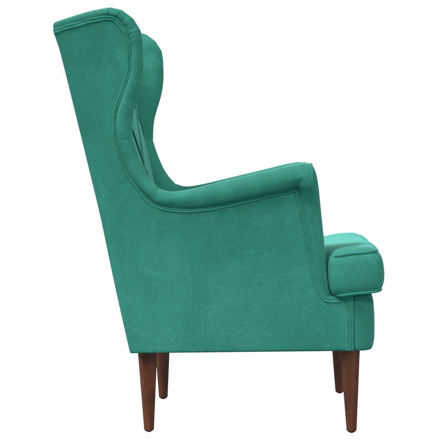 Fauteuil Turquoise Fluweel