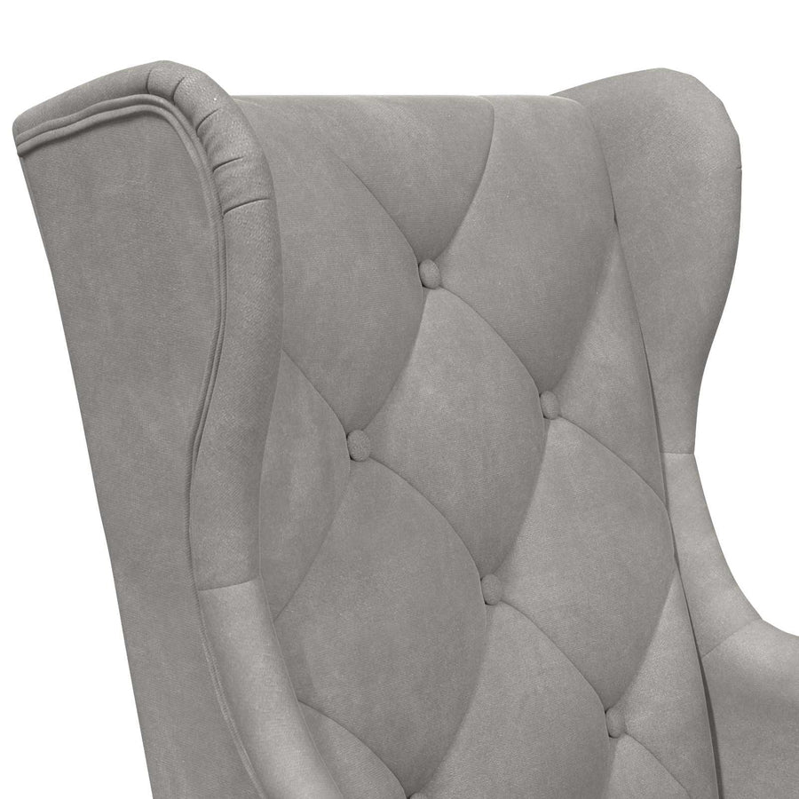 Fauteuil Lichtgrijs Fluweel