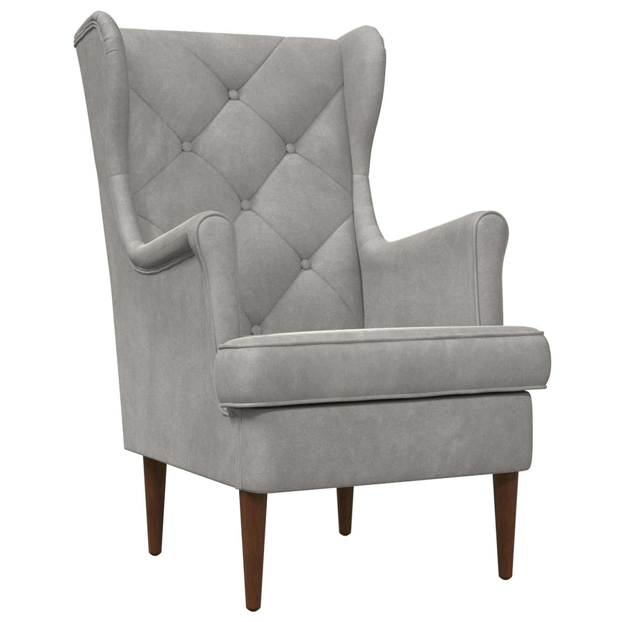 Fauteuil Lichtgrijs Fluweel