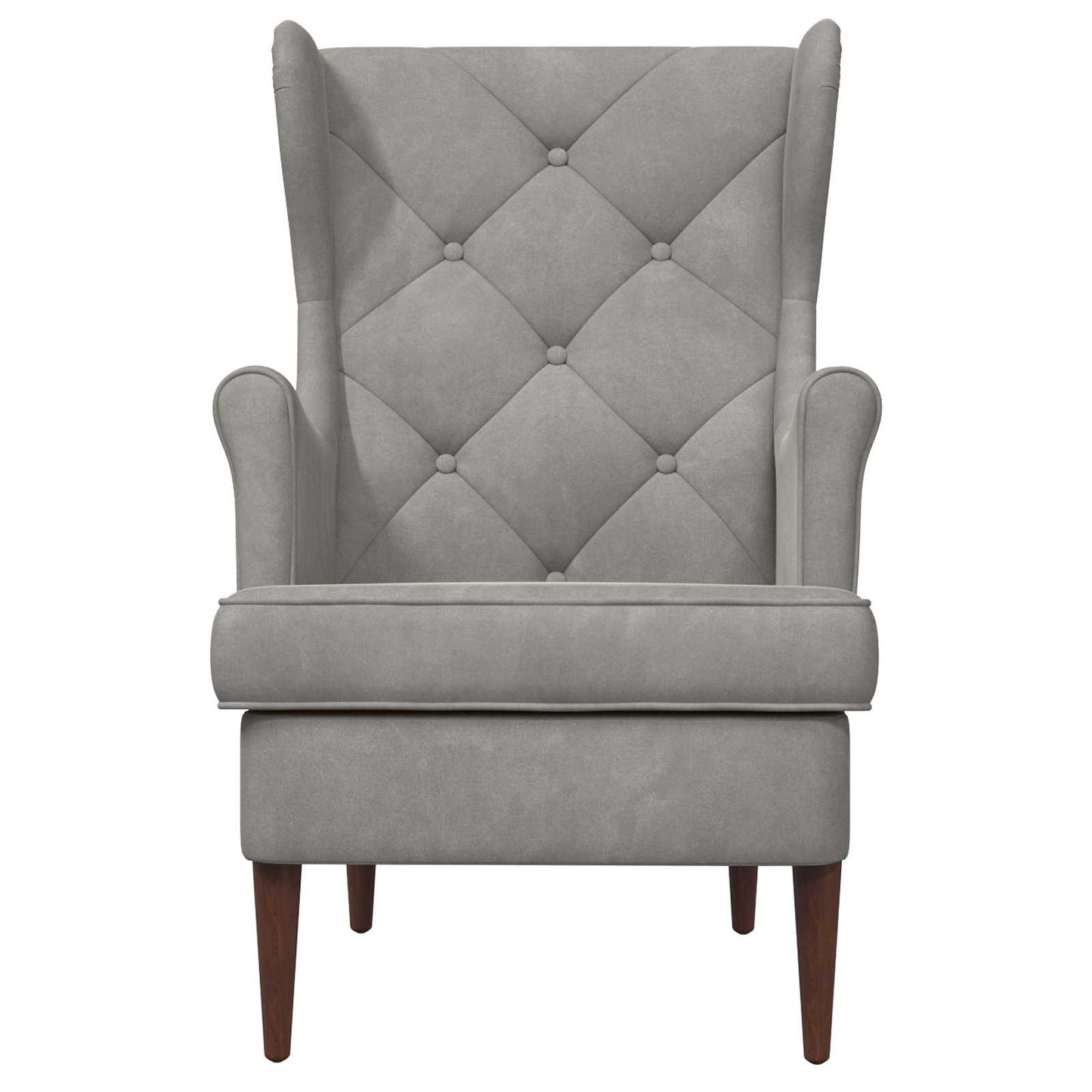Fauteuil Lichtgrijs Fluweel