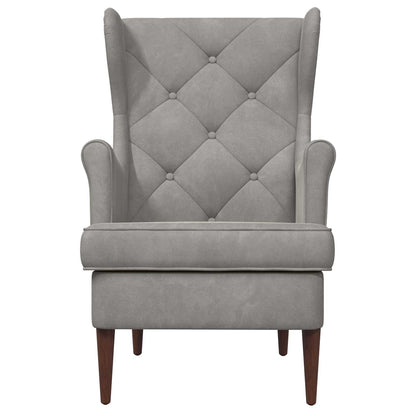 Fauteuil Lichtgrijs Fluweel