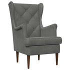Armchair Dark Grey Velvet