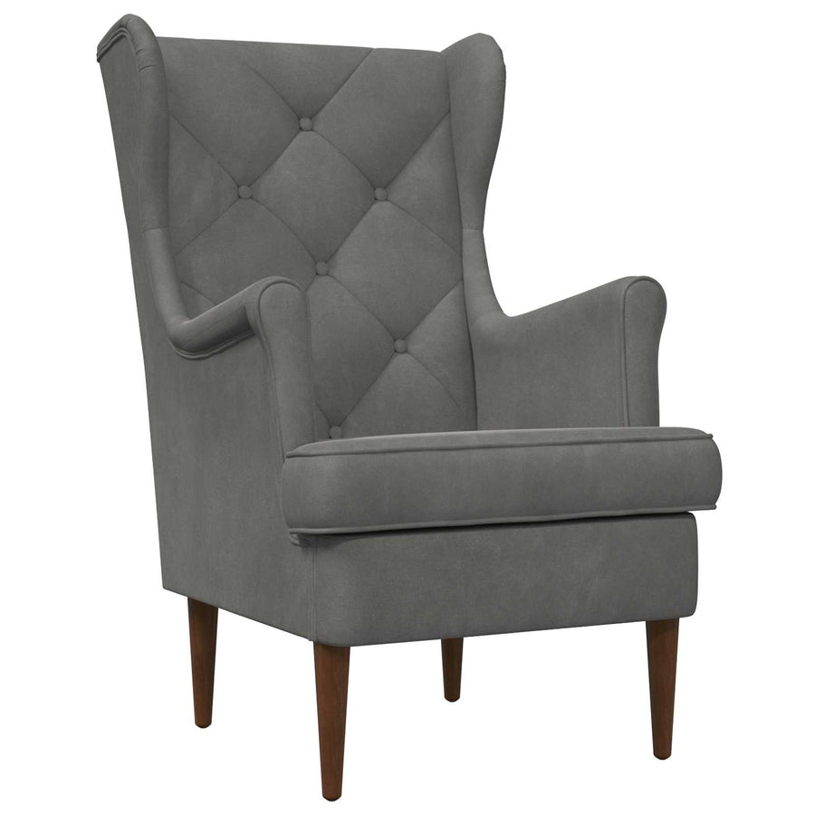 Fauteuil Donkergrijs Fluweel