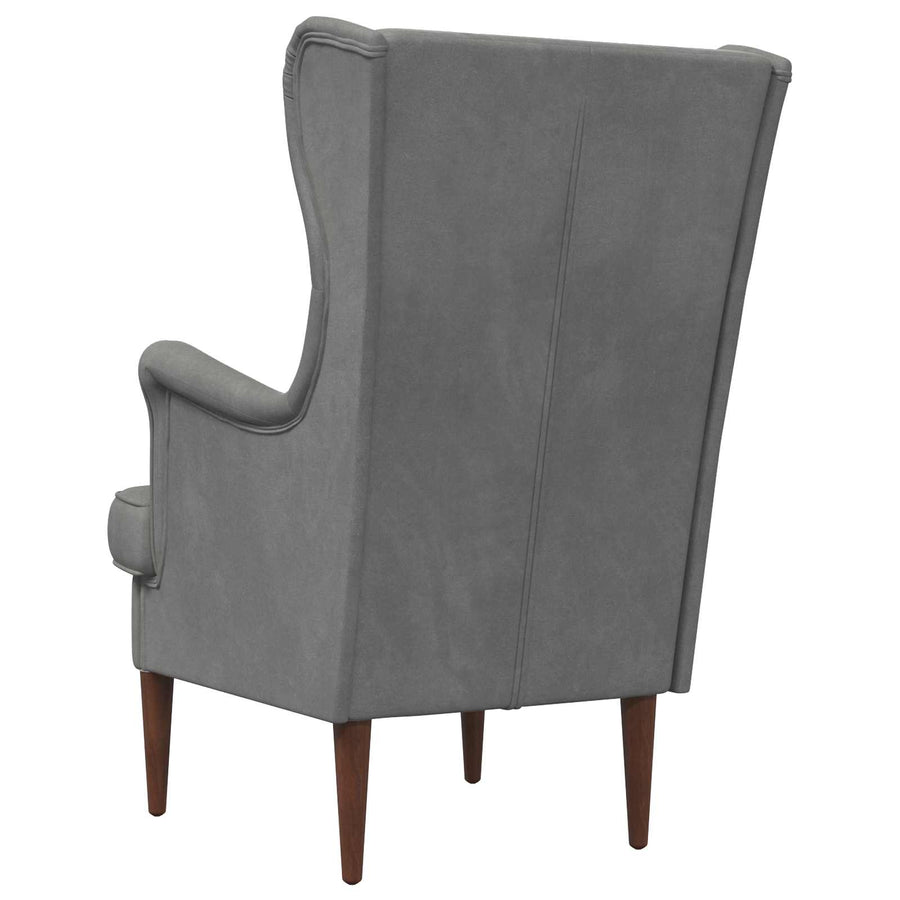 Fauteuil Donkergrijs Fluweel