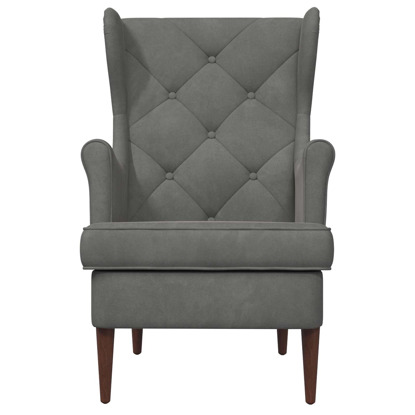 Fauteuil Donkergrijs Fluweel