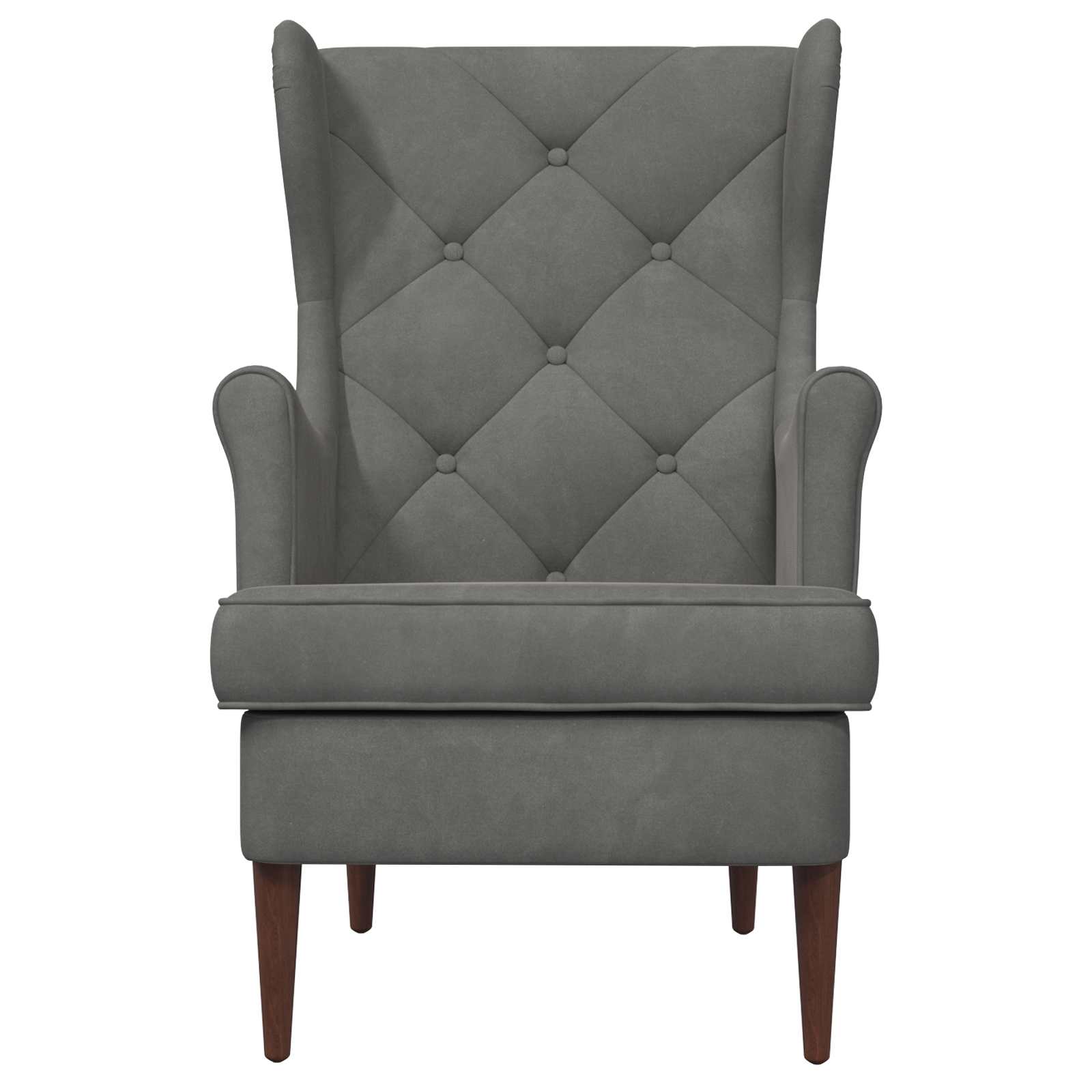 Fauteuil Donkergrijs Fluweel