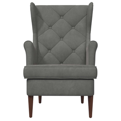 Fauteuil Donkergrijs Fluweel