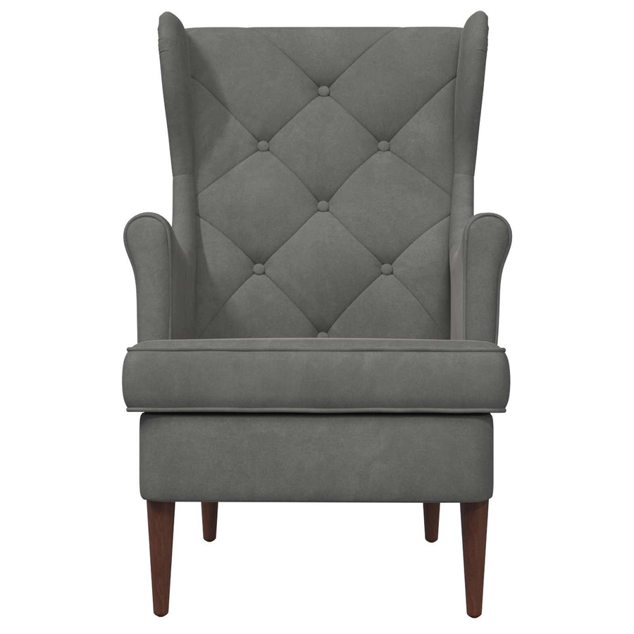 Fauteuil Donkergrijs Fluweel