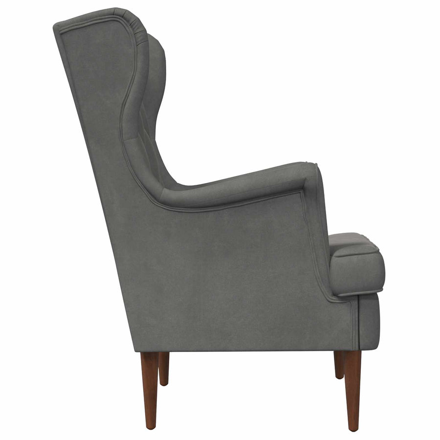 Fauteuil Donkergrijs Fluweel
