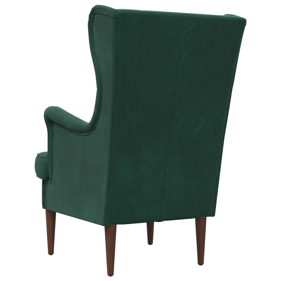 Fauteuil Donkergroen Fluweel