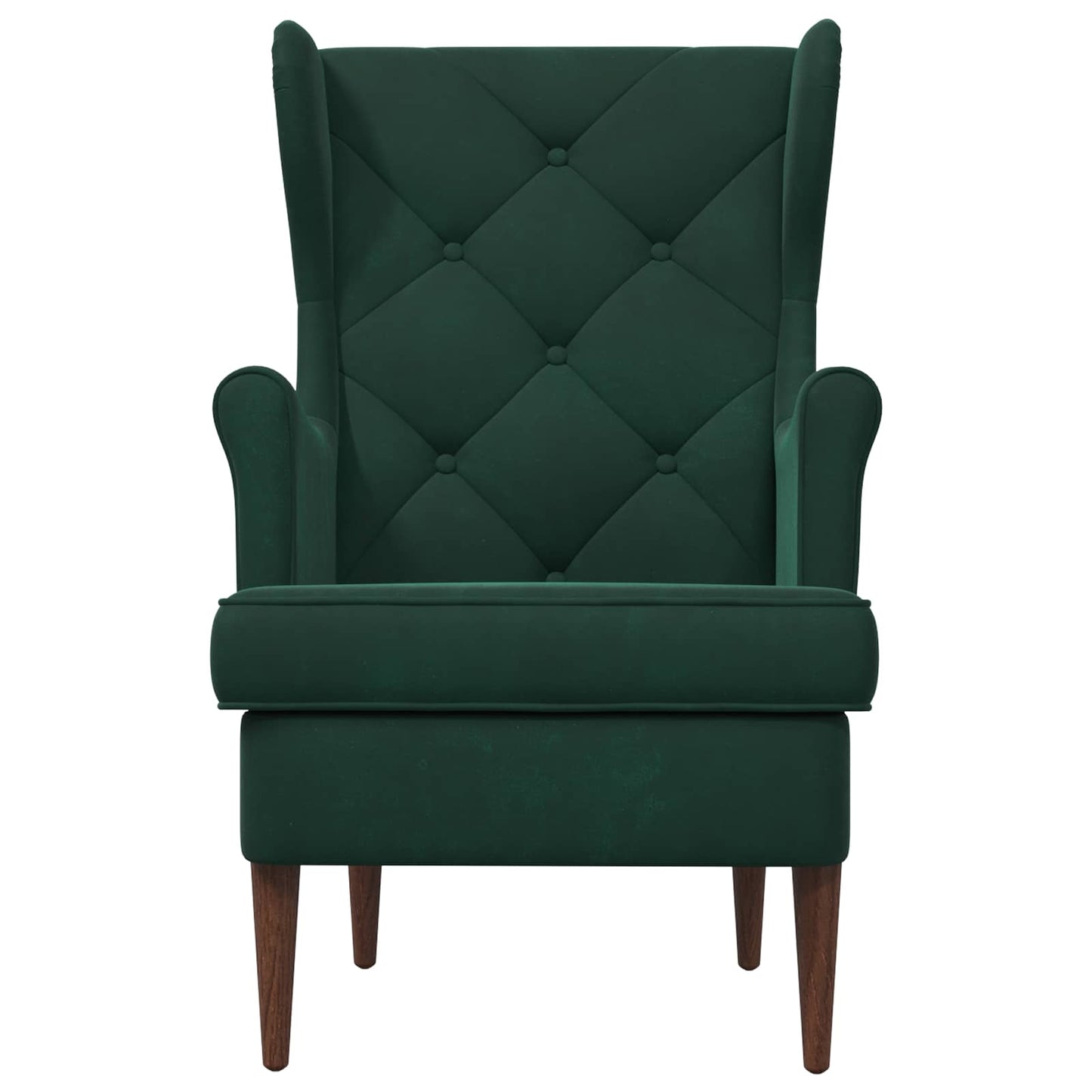 Fauteuil Donkergroen Fluweel