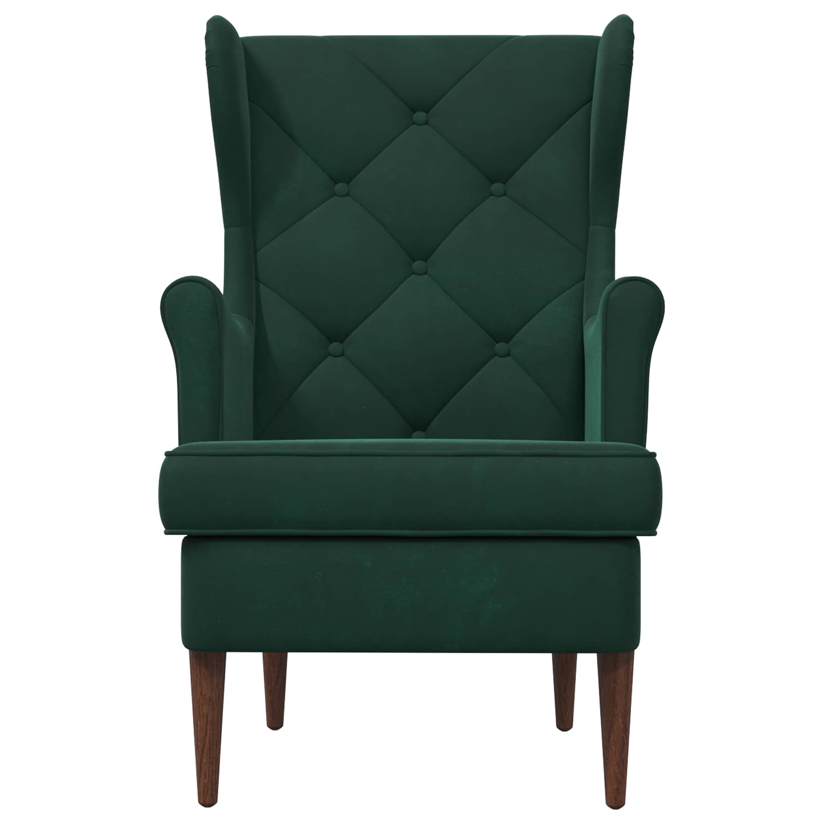 Fauteuil Donkergroen Fluweel