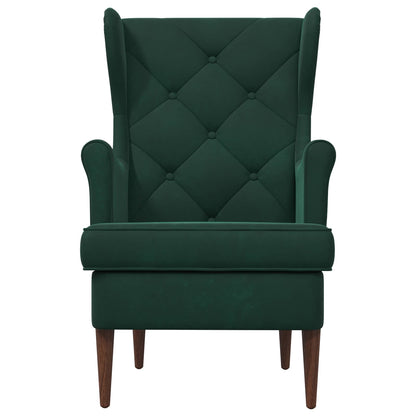 Fauteuil Donkergroen Fluweel