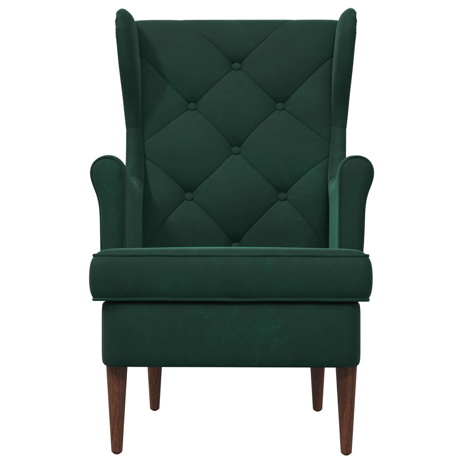 Fauteuil Donkergroen Fluweel