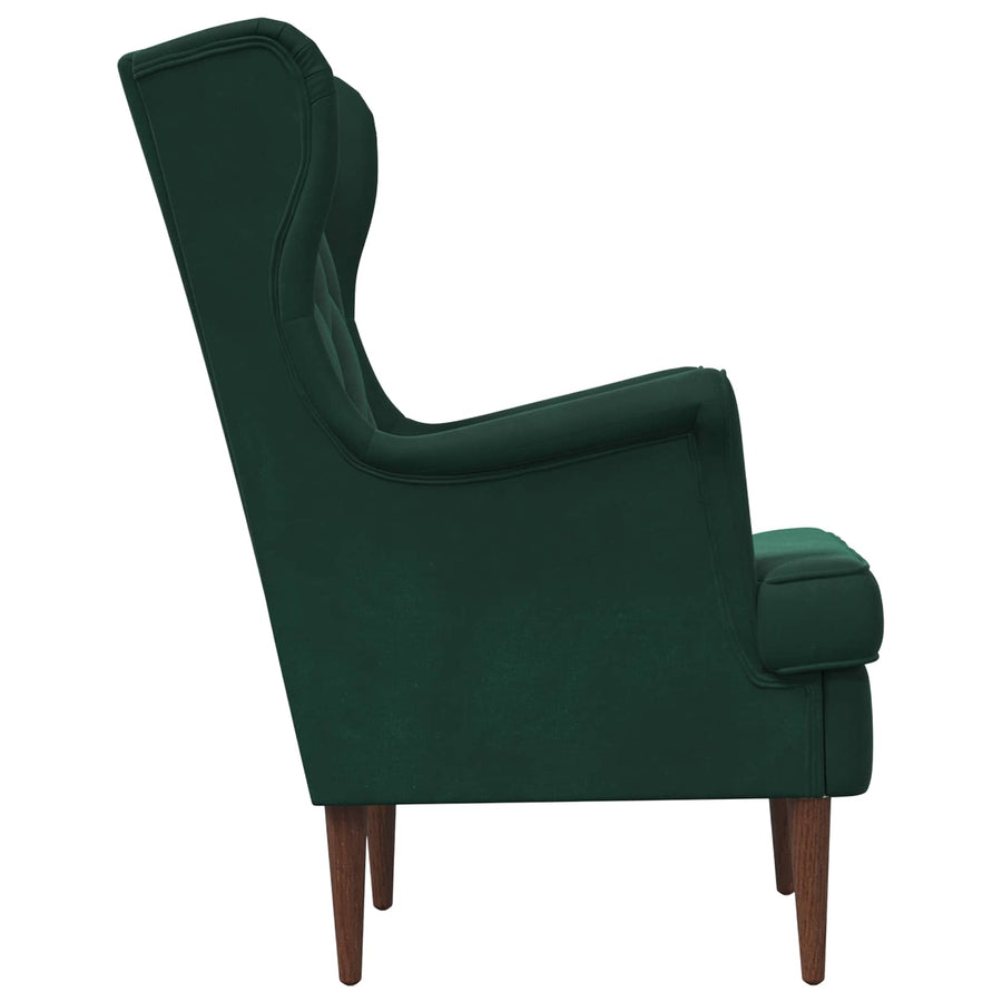 Fauteuil Donkergroen Fluweel