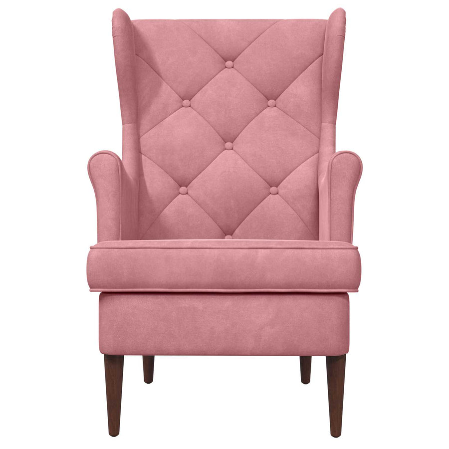 Fauteuil Roze Fluweel