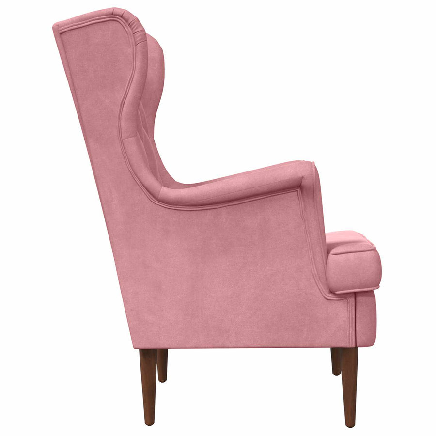 Fauteuil Roze Fluweel