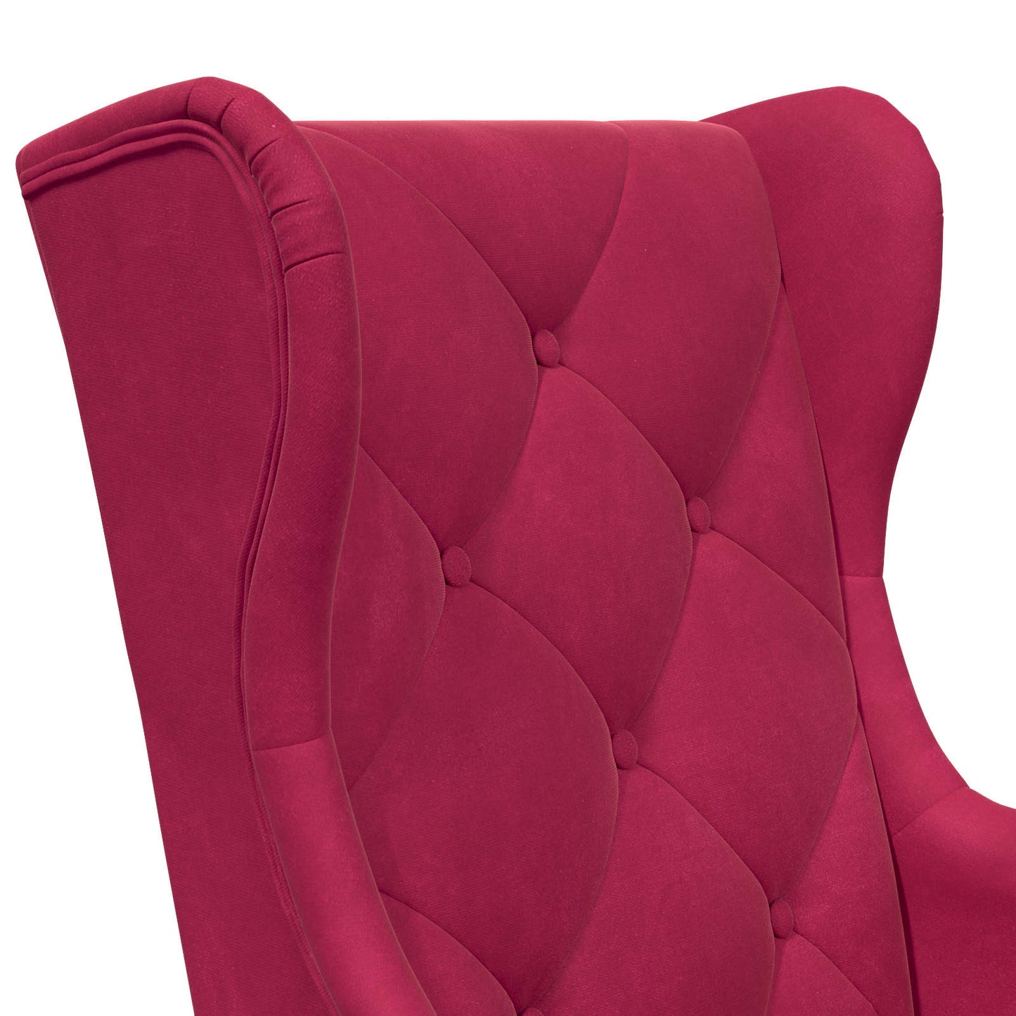 Fauteuil Wijnrood Fluweel