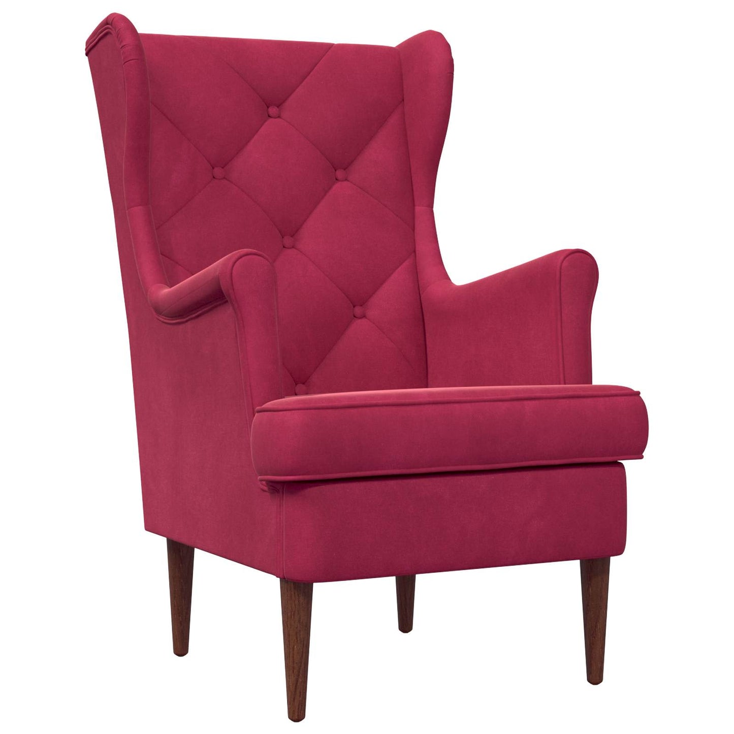 Fauteuil Wijnrood Fluweel