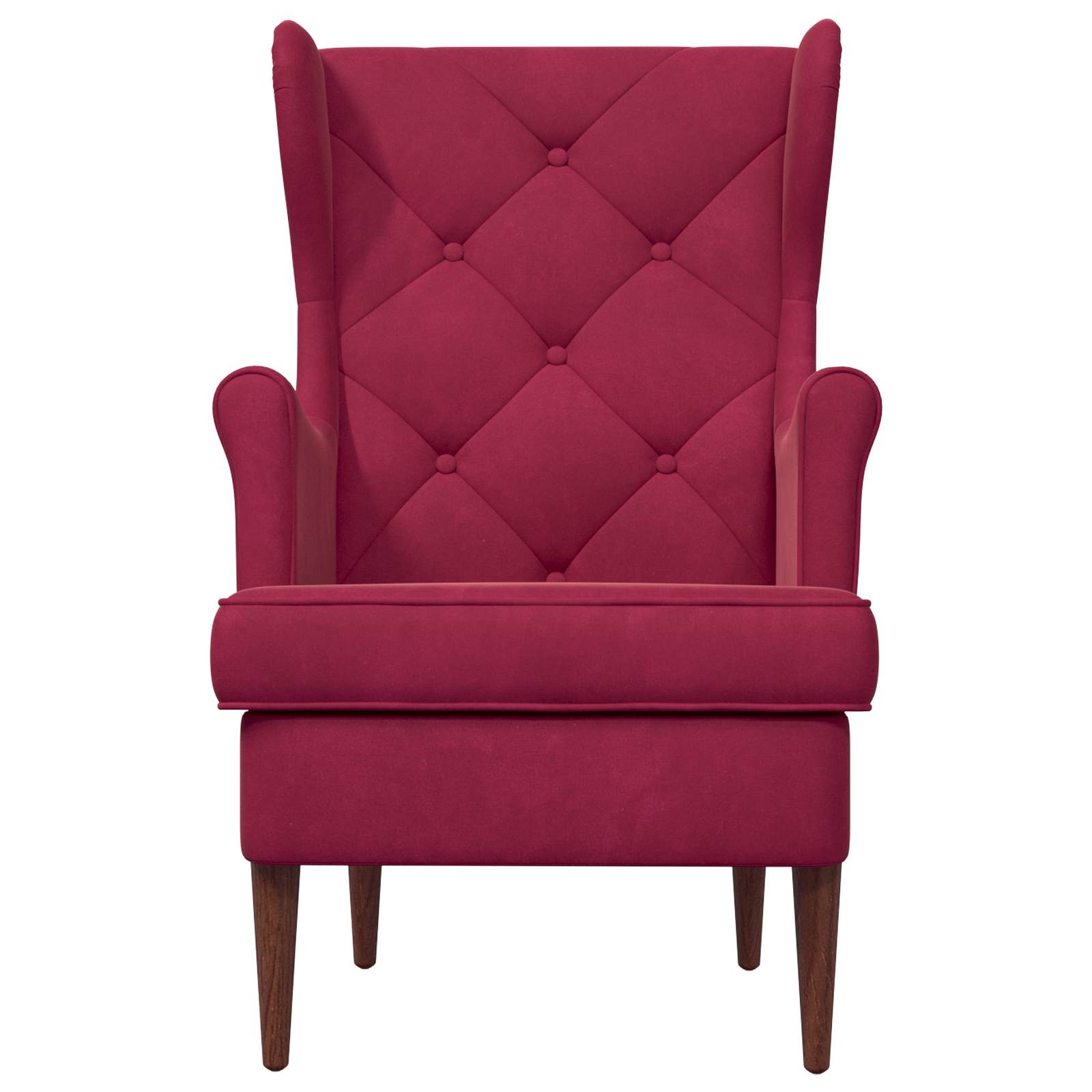 Fauteuil Wijnrood Fluweel
