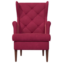 Fauteuil Wijnrood Fluweel