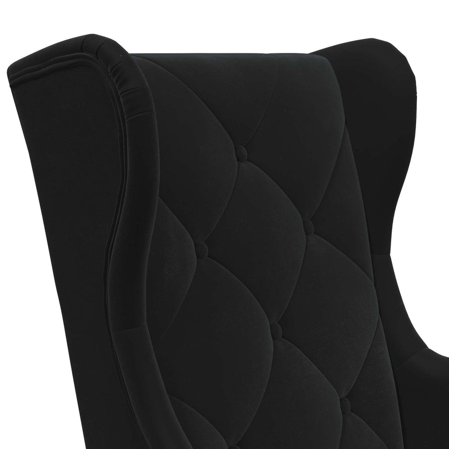 Fauteuil Zwart Fluweel