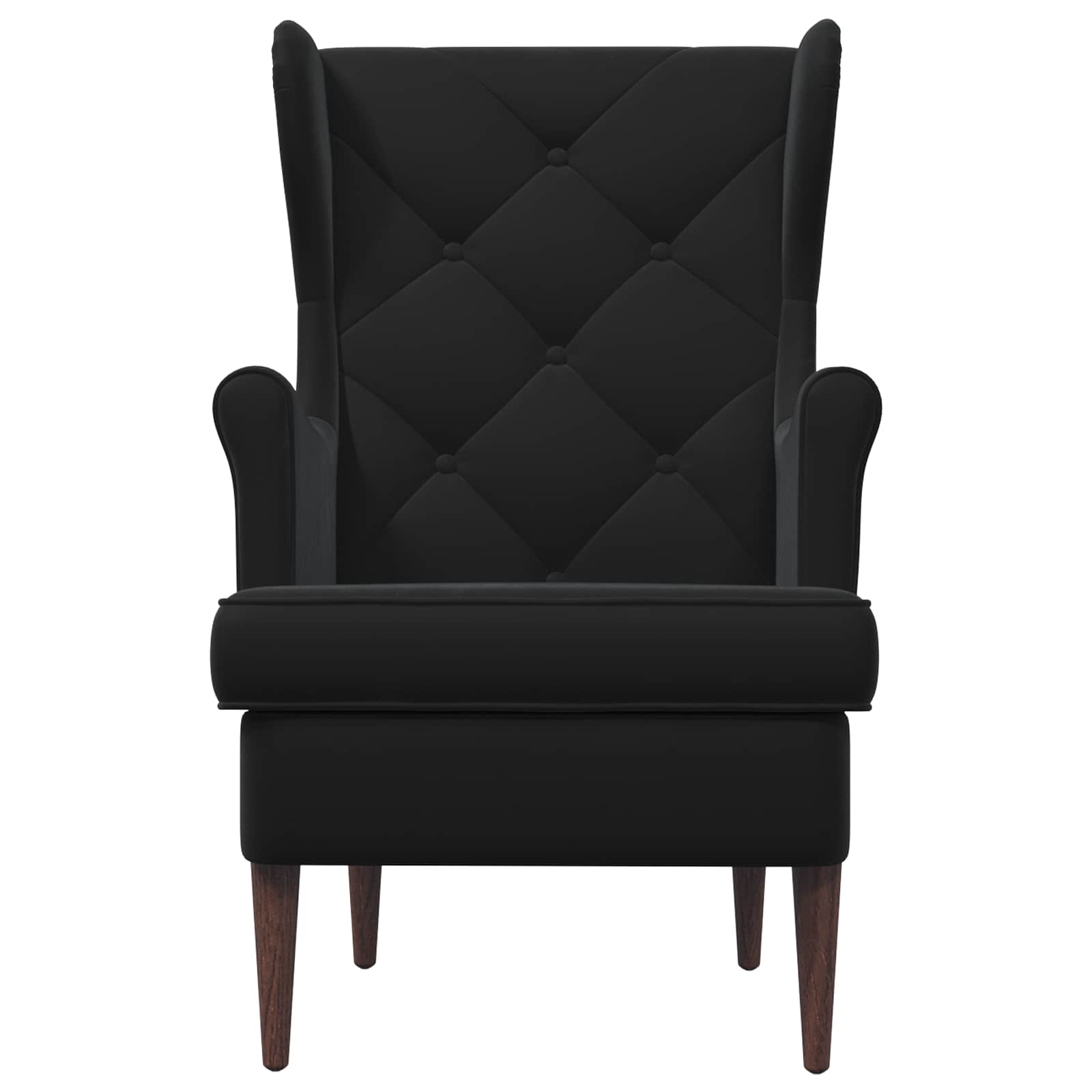 Fauteuil Zwart Fluweel