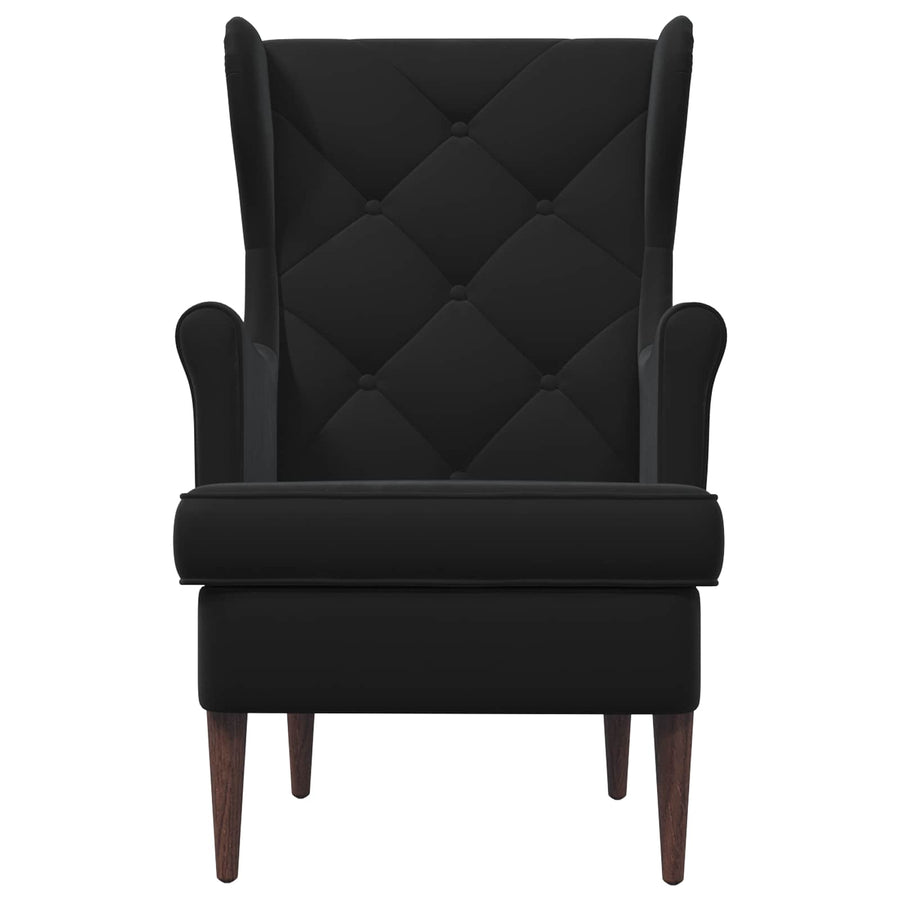 Fauteuil Zwart Fluweel