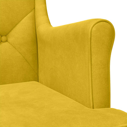 Fauteuil Geel Fluweel