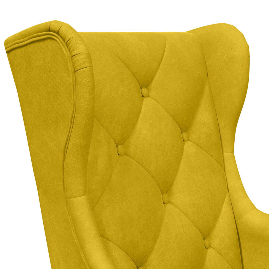 Fauteuil Geel Fluweel
