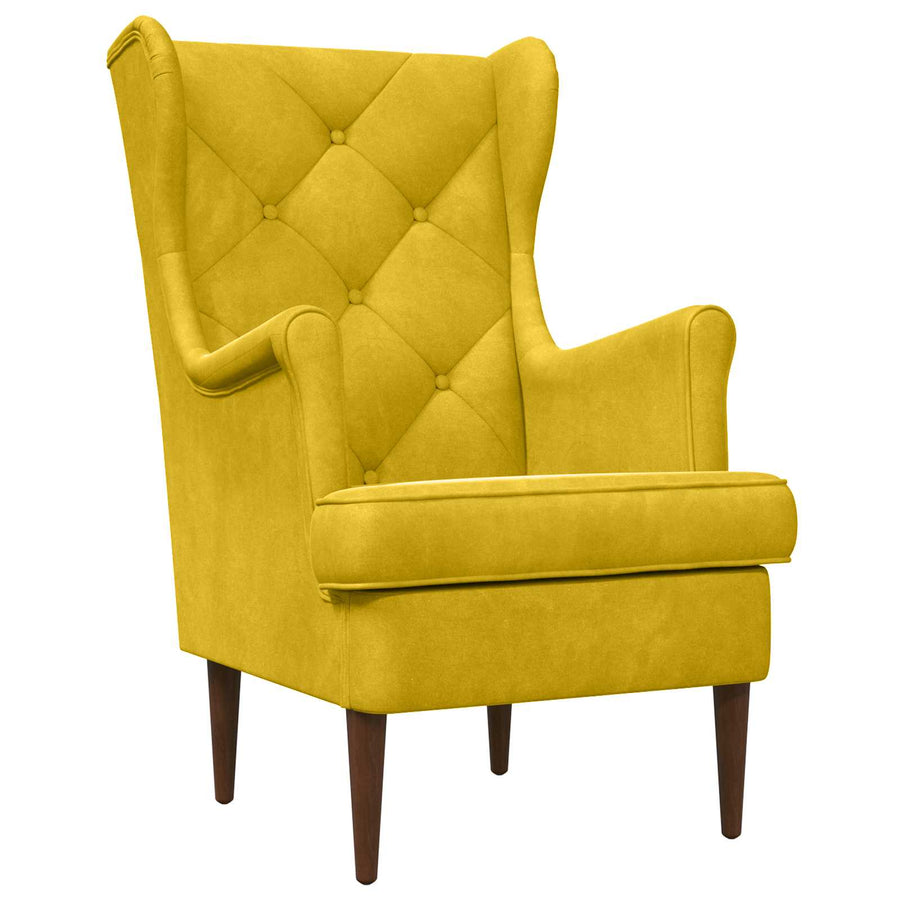 Fauteuil Geel Fluweel