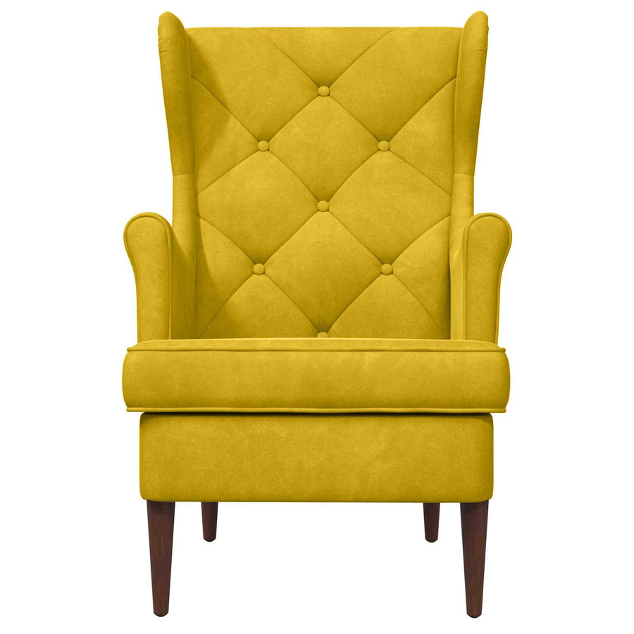 Fauteuil Geel Fluweel