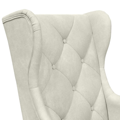 Fauteuil Crème Fluweel