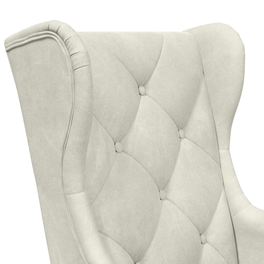 Fauteuil Crème Fluweel