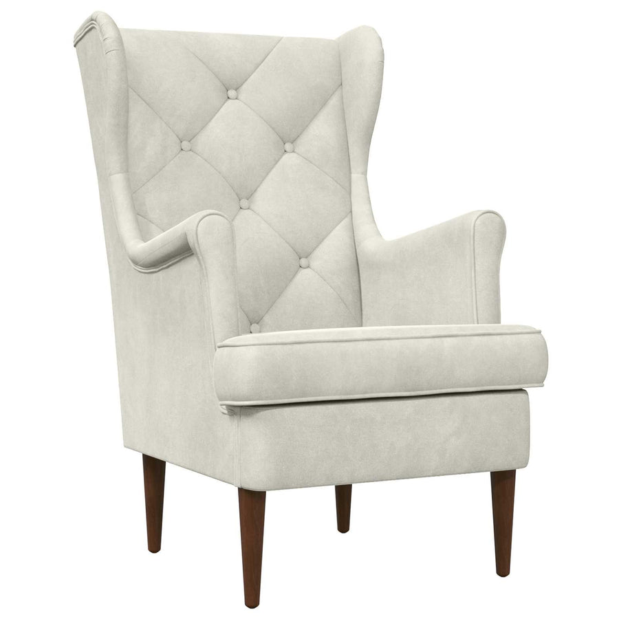 Fauteuil Crème Fluweel