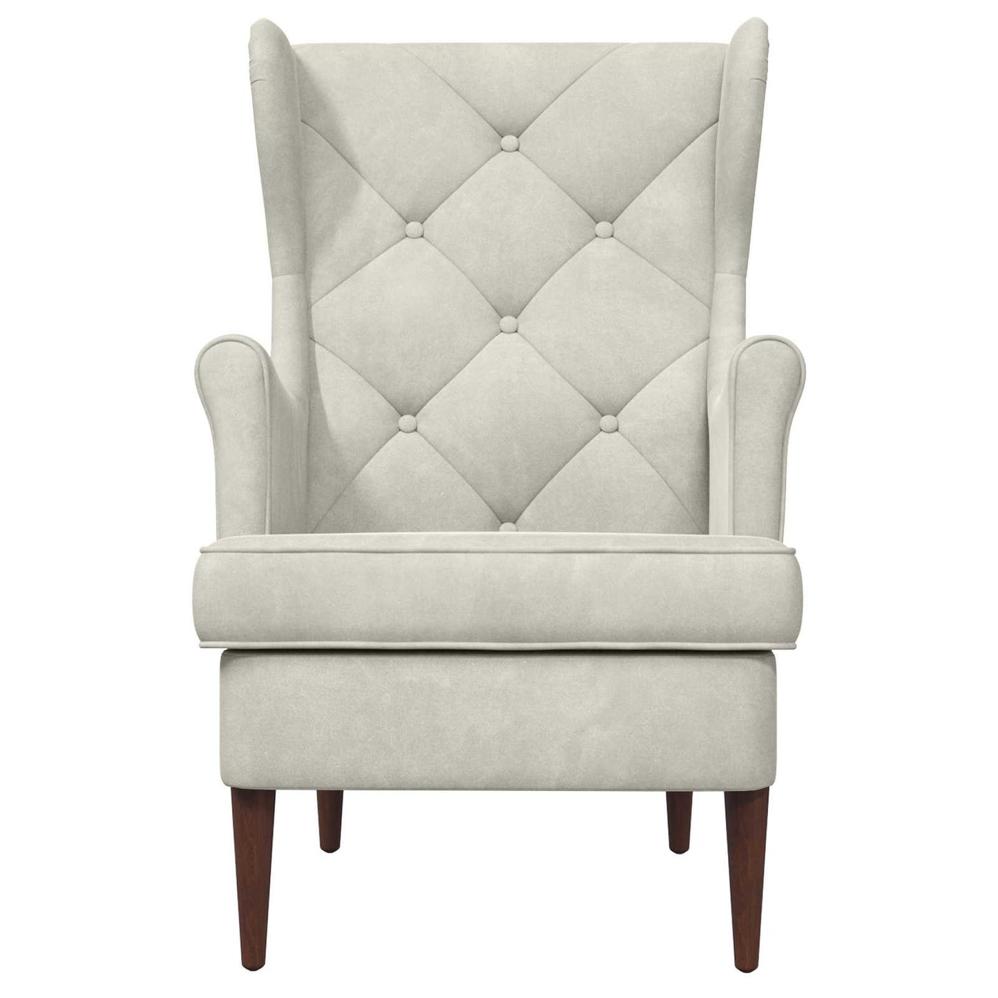 Fauteuil Crème Fluweel