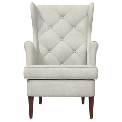 Fauteuil Crème Fluweel